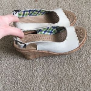 Crocs Leigh Cork slingback wedges